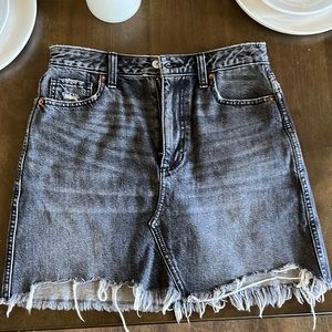 A&F black denim skirt (reposhed)